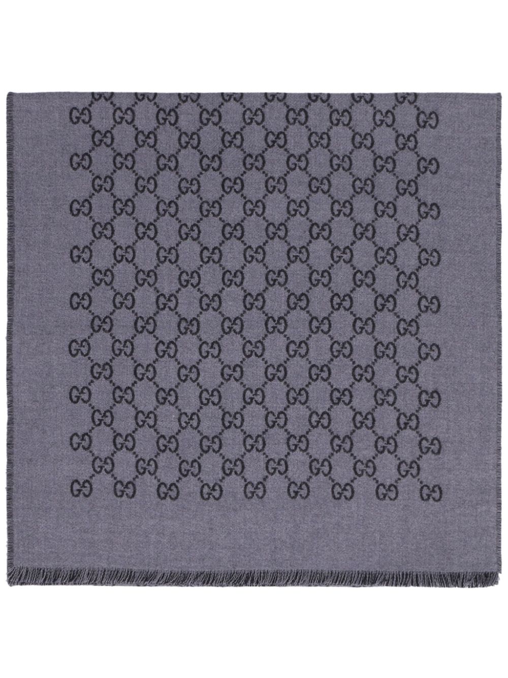 Gucci GG Supreme jacquard scarf - Grey