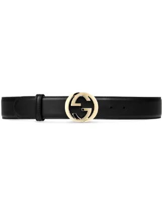 Gucci Pink Leather Interlocking G Buckle Belt 80CM Gucci