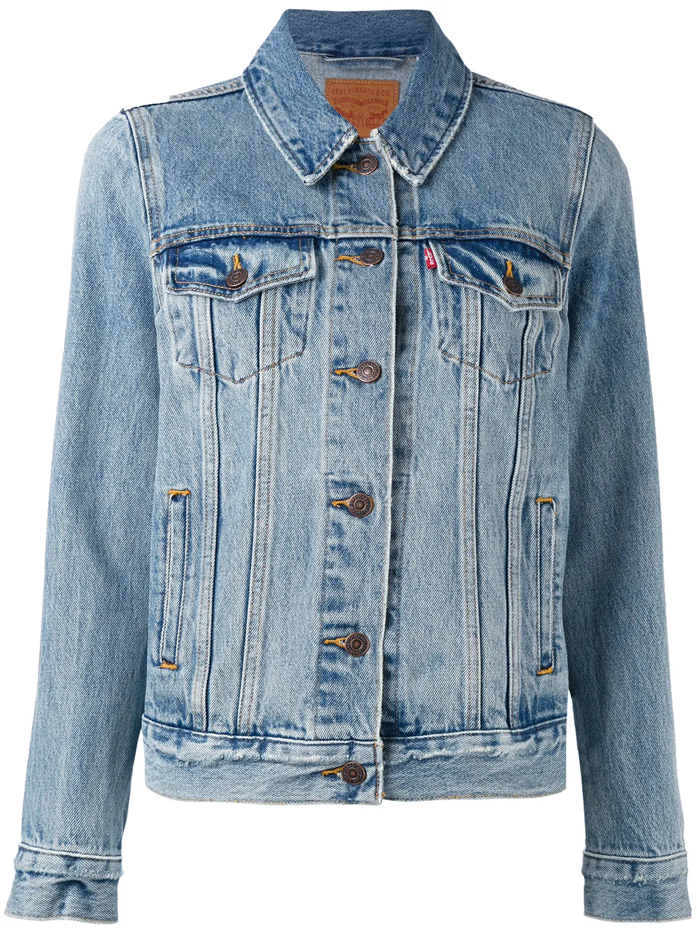 Levi's boyfriend trucker jacket Blauw