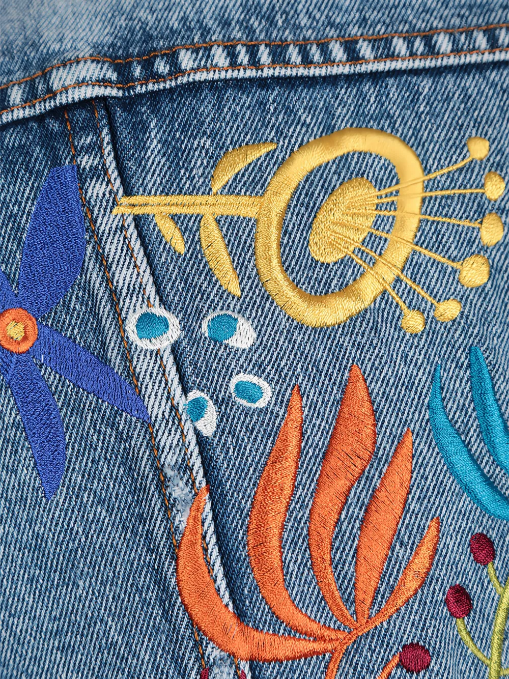 Levi's boyfriend trucker jacket Blauw