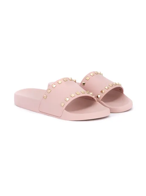 valentino rockstud pool slides