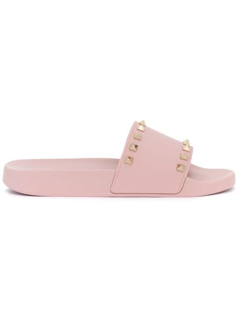 pink valentino slides