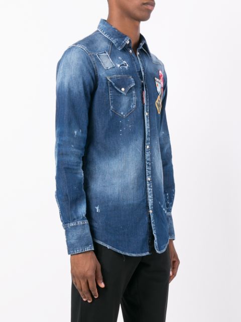 dsquared2 denim shirts