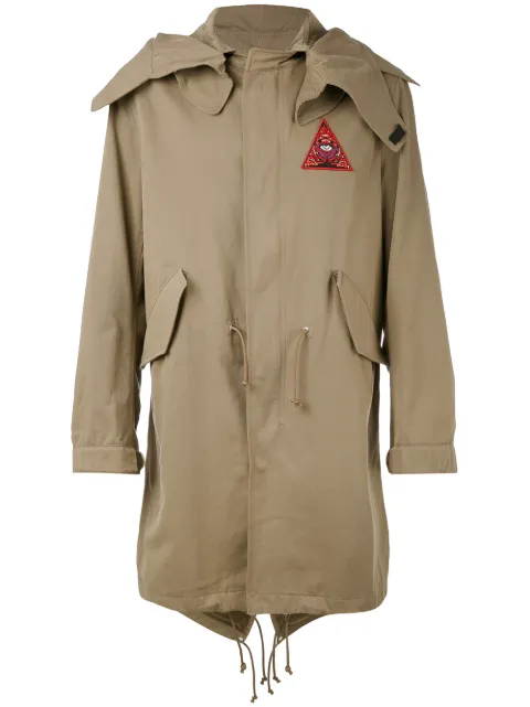 Givenchy Illuminati patch parka jacket
