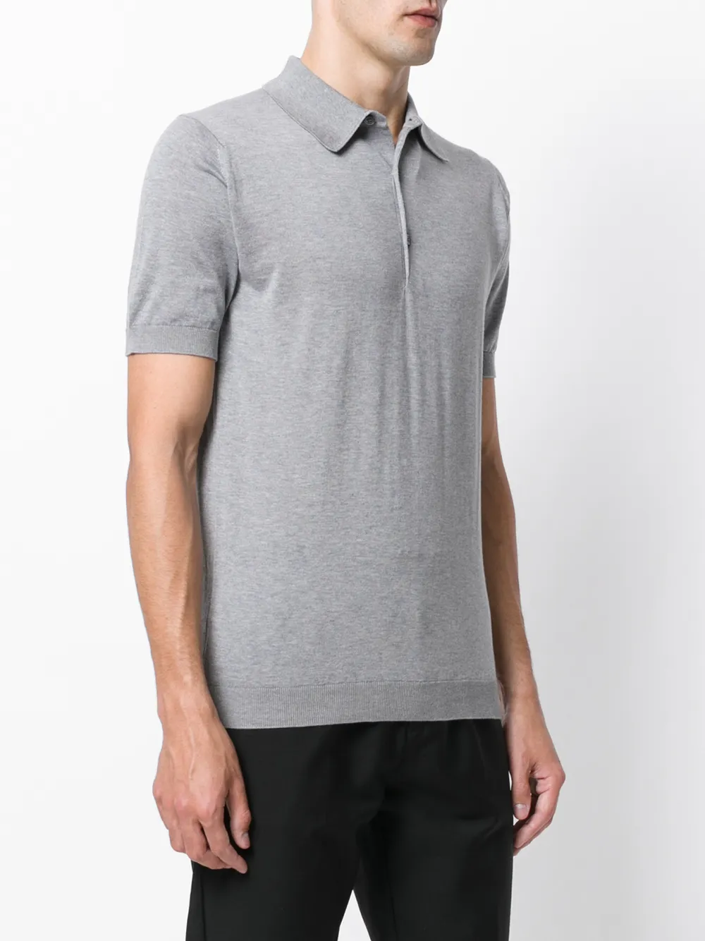  John Smedley 'adrian' Poloshirt   Grau 