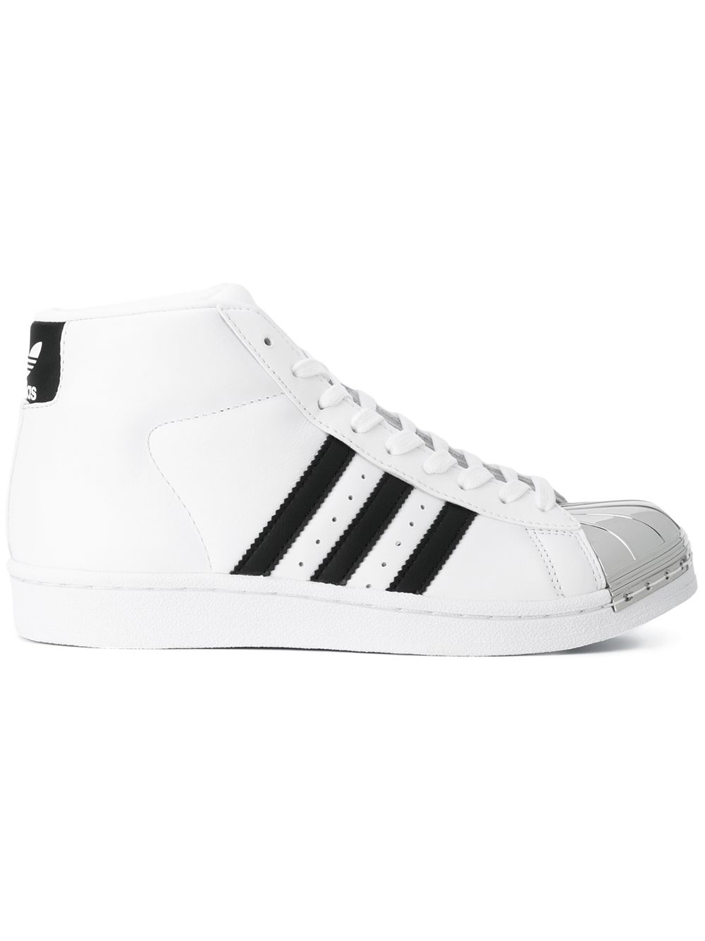 Adidas Sneakers Alte Con Punta Argentata Bianco FARFETCH IT