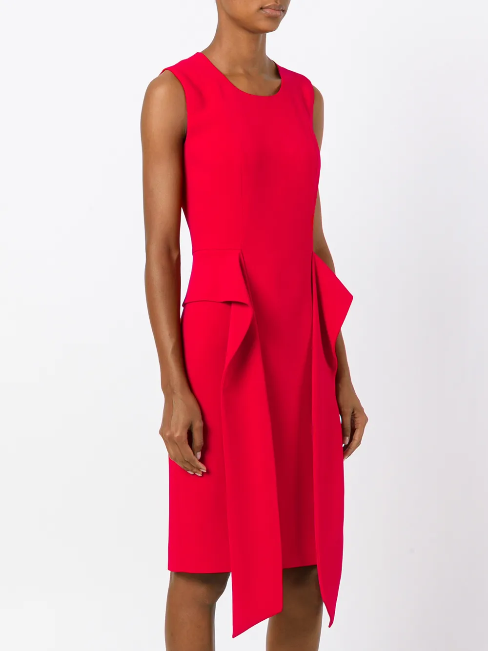 Givenchy gedrapeerde jurk Rood