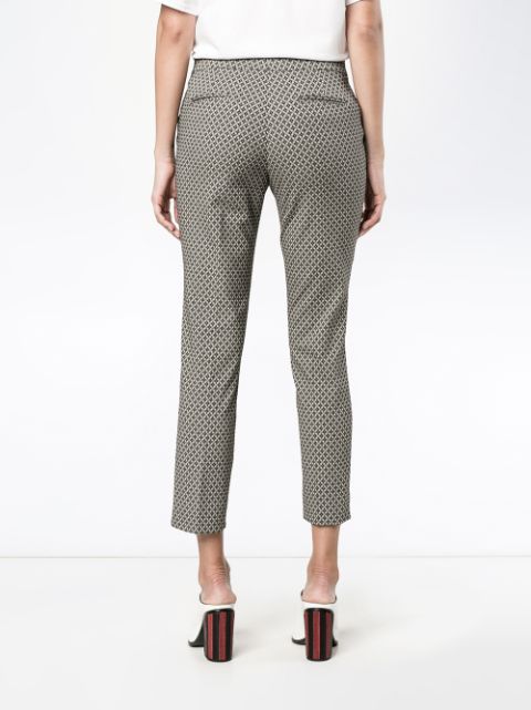 ETRO Micro Jacquard Capri Cropped Trousers | ModeSens