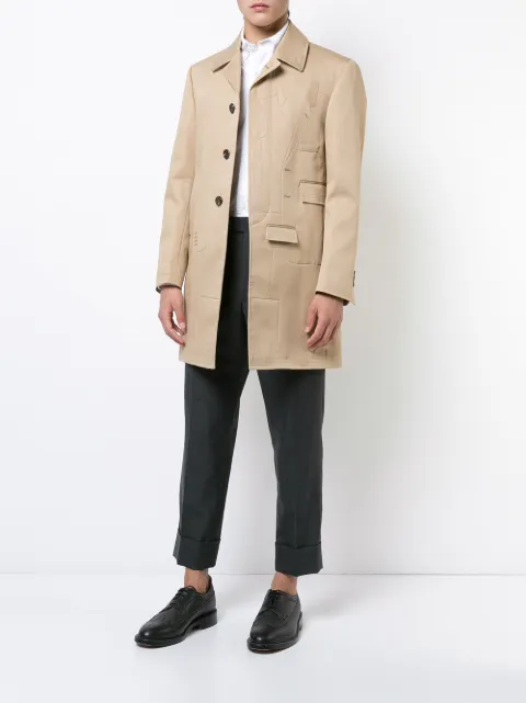 THOM BROWNE Single Breasted Coat | ModeSens