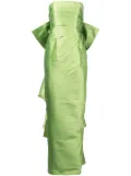 Bambah draped bow gown - Green