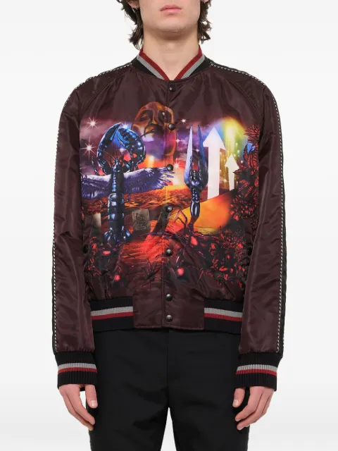 Lanvin chamarra bomber estampada Planet Scene 