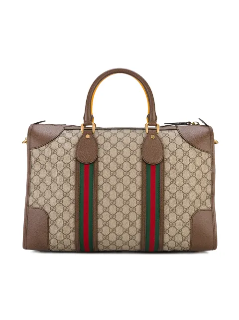 gucci embossed duffle bag