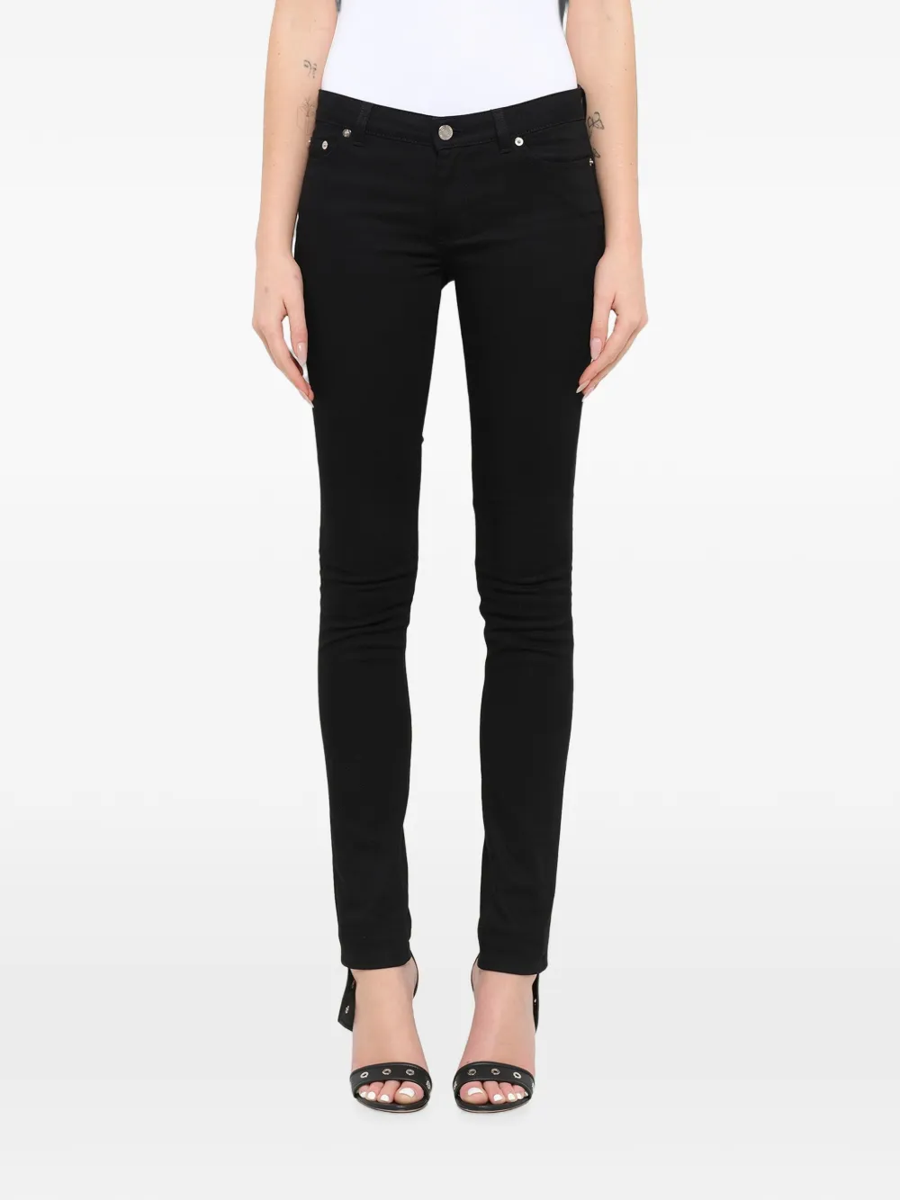 Givenchy Skinny-Jeans mit Stern-Applikation - Schwarz