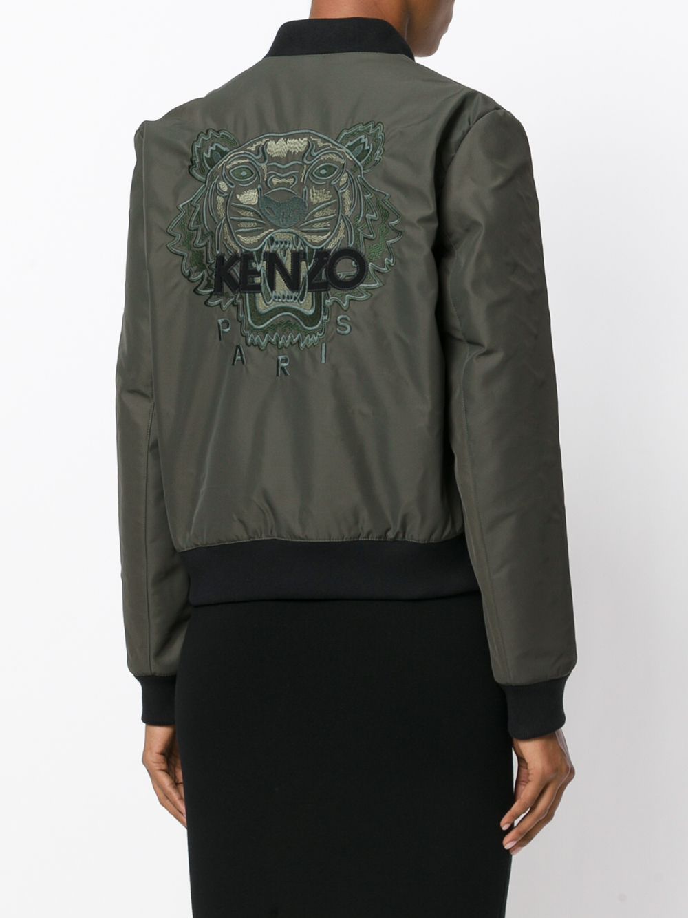 kenzo 虎头刺绣飞行员夹克