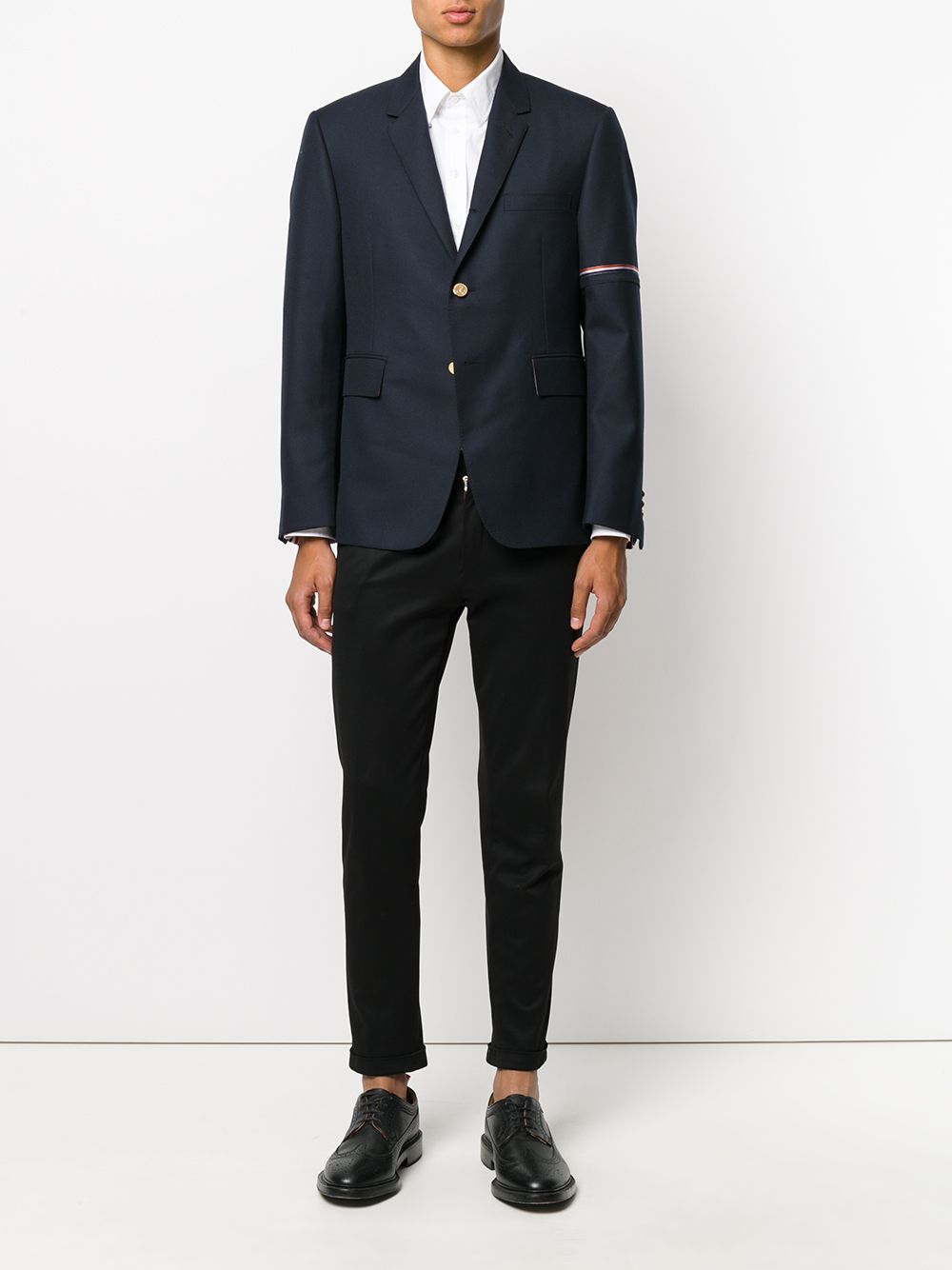 Thom Browne jas met dubbele rij knopen - Blauw