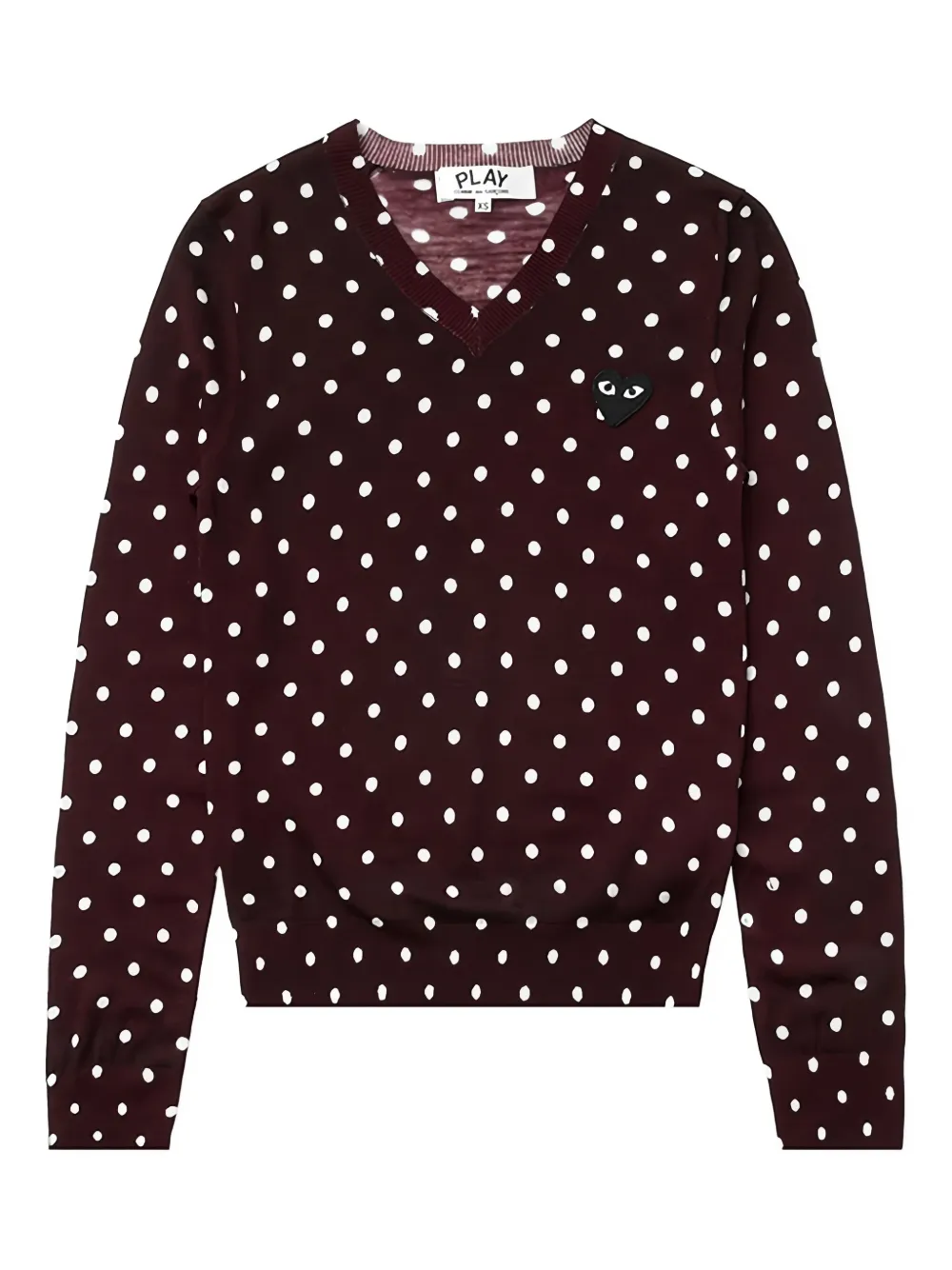 Comme Des Garçons Play polka-dot jumper