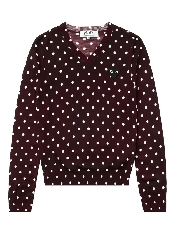 か*た様 【希少】COMME des GARCONS ドット　ニット　ウール　V Comme Des Garçons Play ドット柄 セーター 通販 - FARFETCH