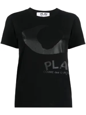 Comme Des Garçons Play eye-print T-shirt | Black | FARFETCH UK