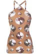 Image 1 of Adriana Degreas printed velvet swimsuit
