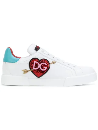 sneakers with heart logo