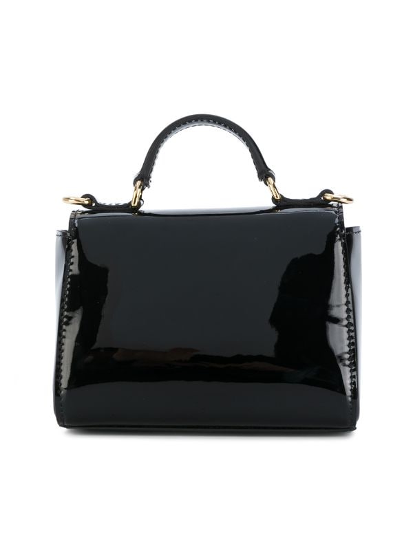 Dolce & Gabbana Kids Patent Leather Tote Bag