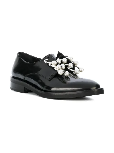 pearl embellished shoes