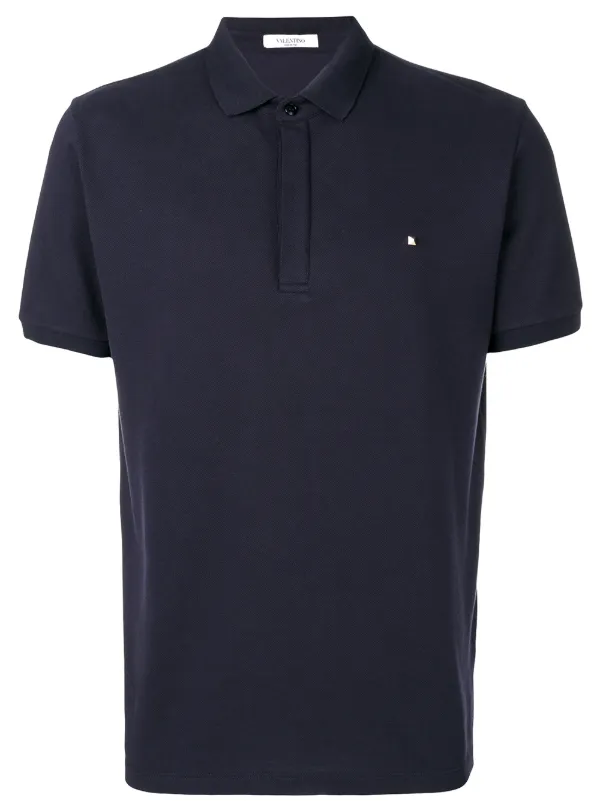 Shop Valentino short-sleeve polo shirt 