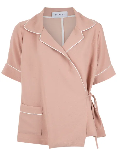Olympiah wrap style shirt