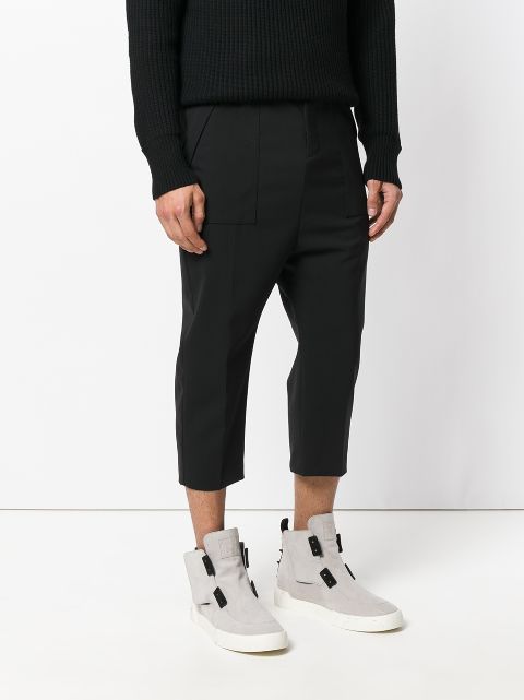 cropped cargo trousers