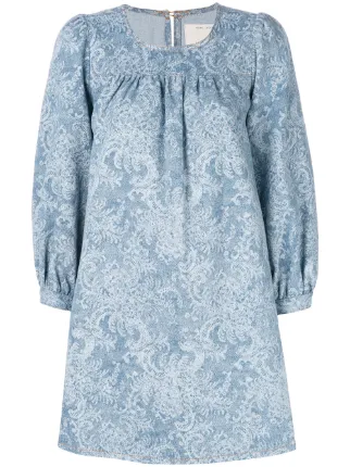 denim babydoll dress