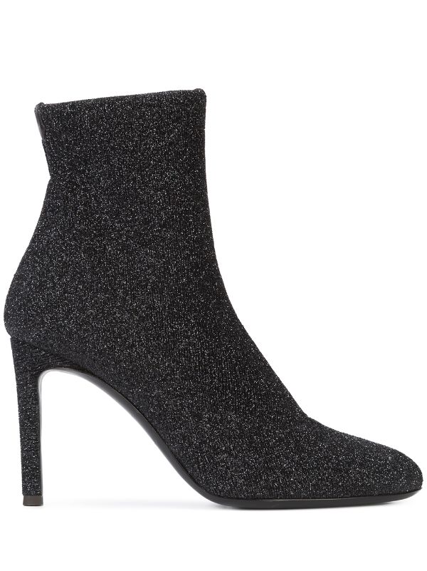 black sparkle boots womens