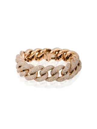 Shay Jumbo Pave Link Bracelet Farfetch Shay Jumbo Pave Link Bracelet