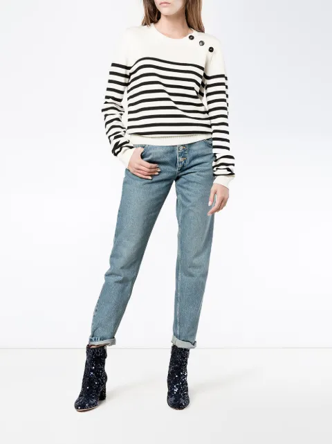 yves saint laurent white jumper