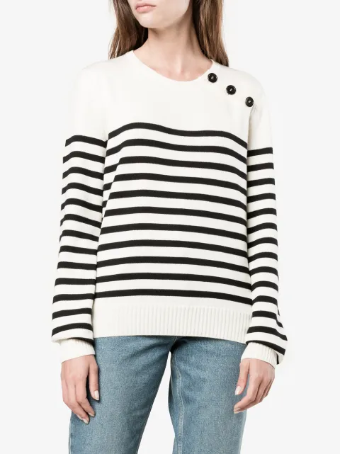 yves saint laurent white jumper