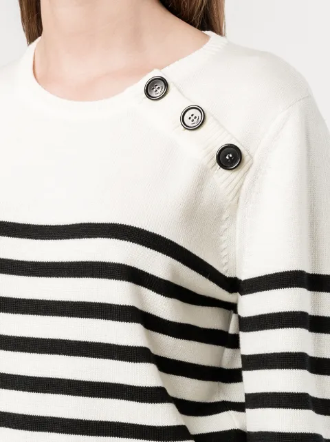yves saint laurent white jumper