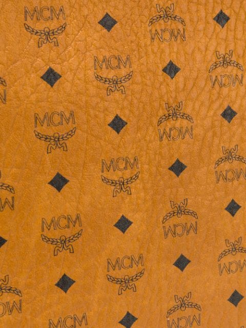 MCM Logo Print Shoulder Bag | ModeSens