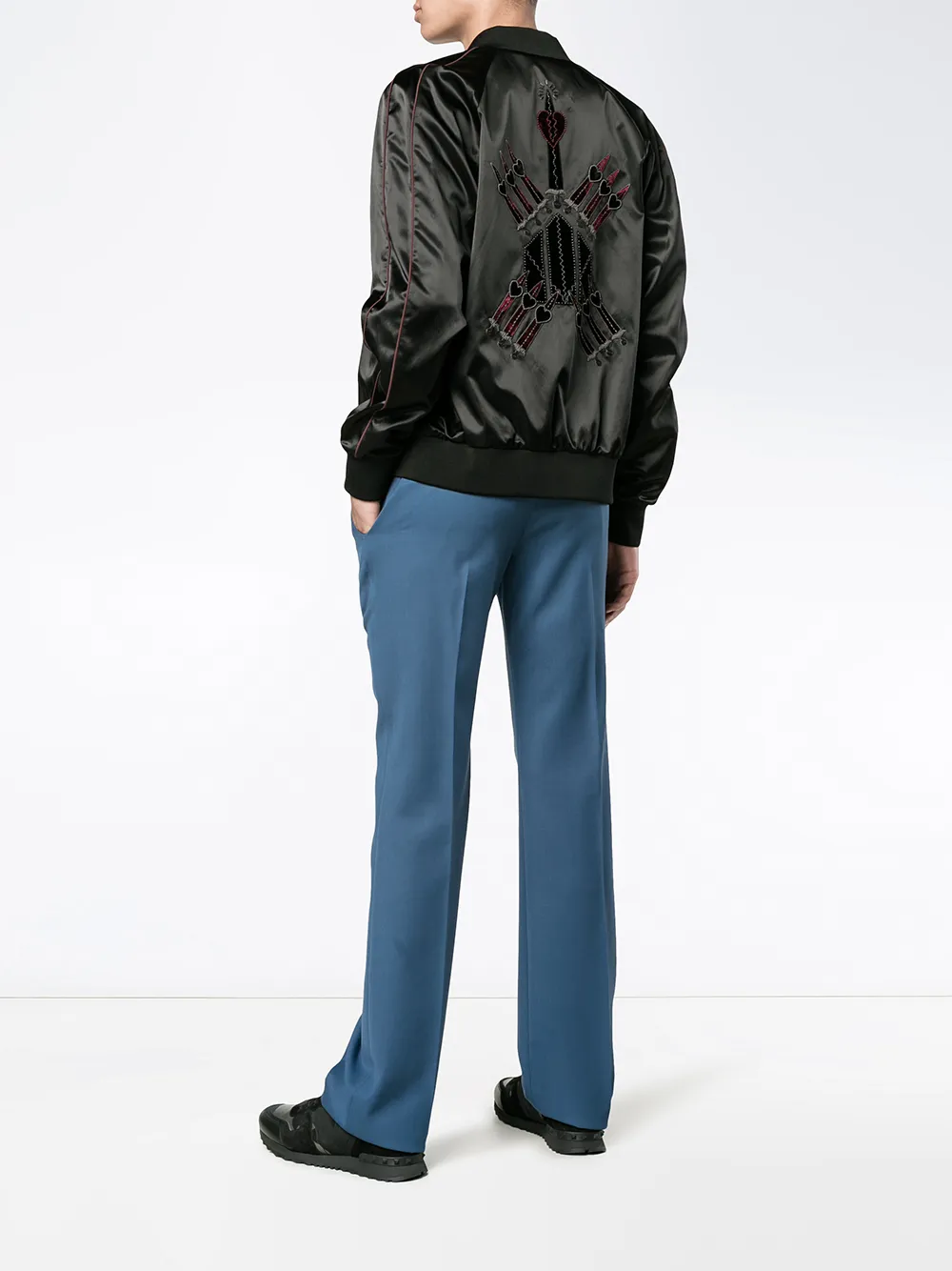 Valentino Garavani straight-leg trousers - Blauw