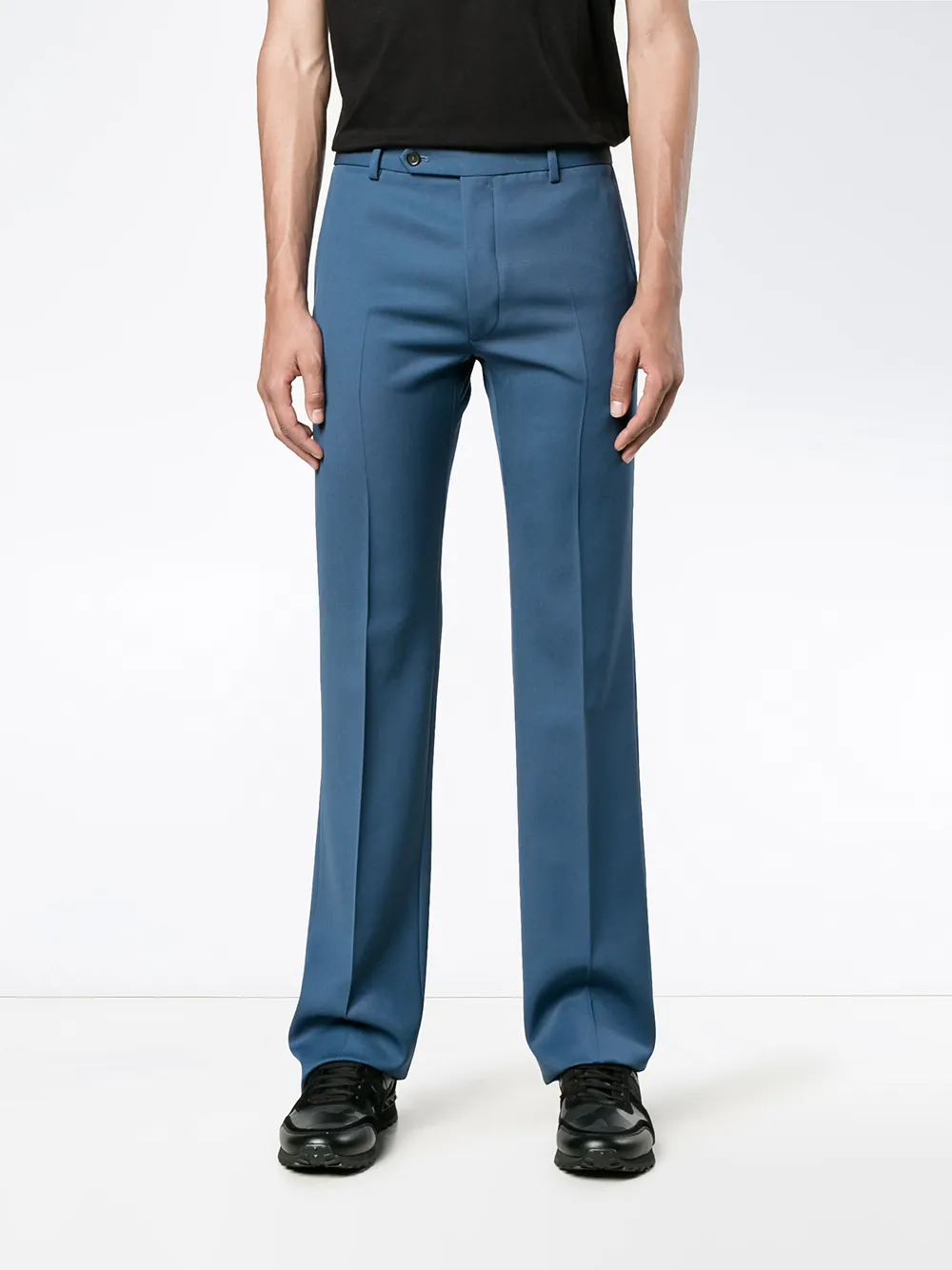 Valentino Garavani straight-leg trousers Blauw