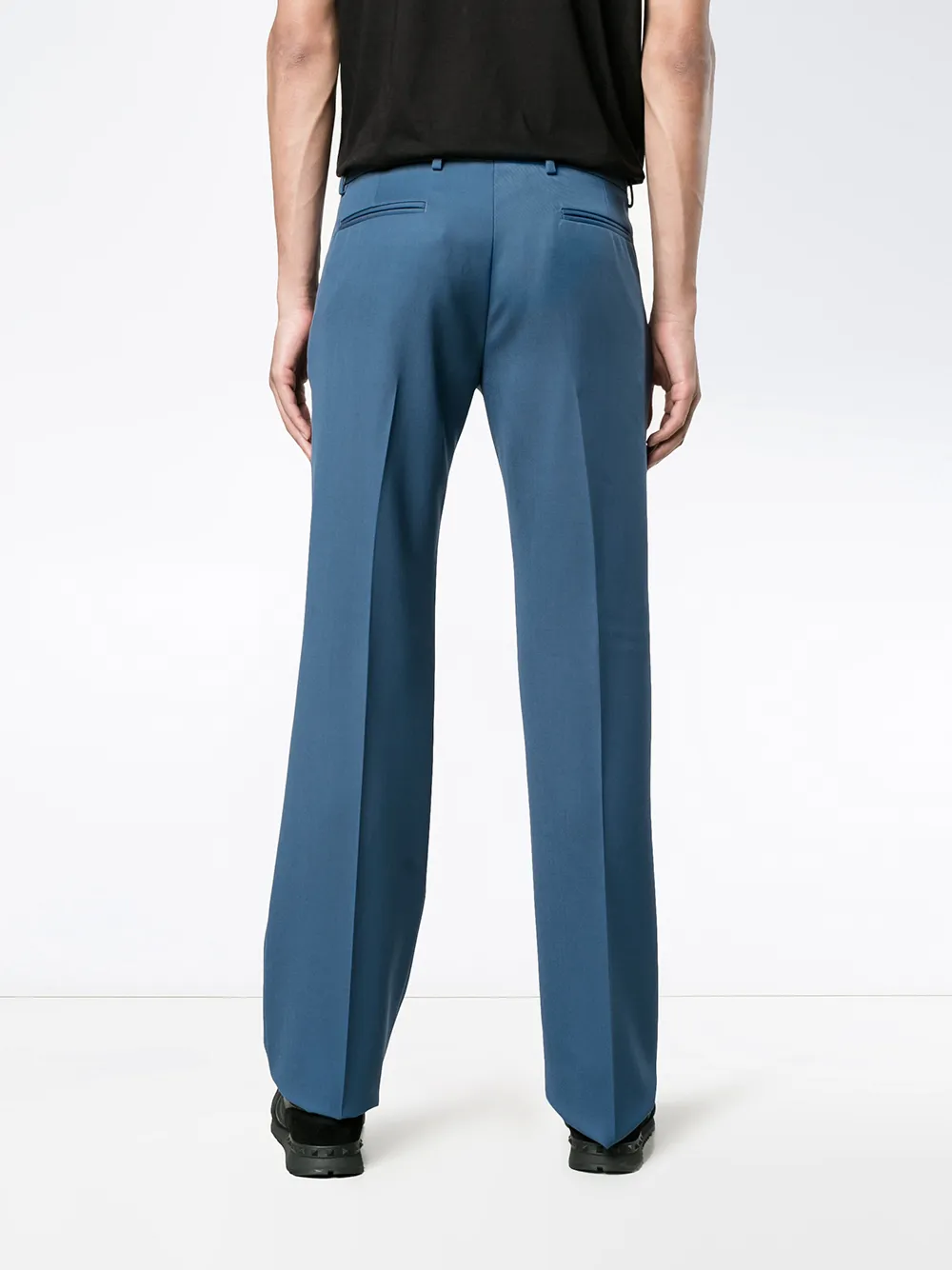 Valentino Garavani straight-leg trousers Blauw