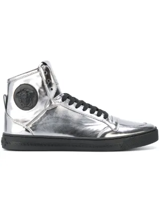 versace silver sneakers