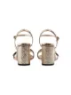 Gucci Metallic laminate leather mid-heel sandal