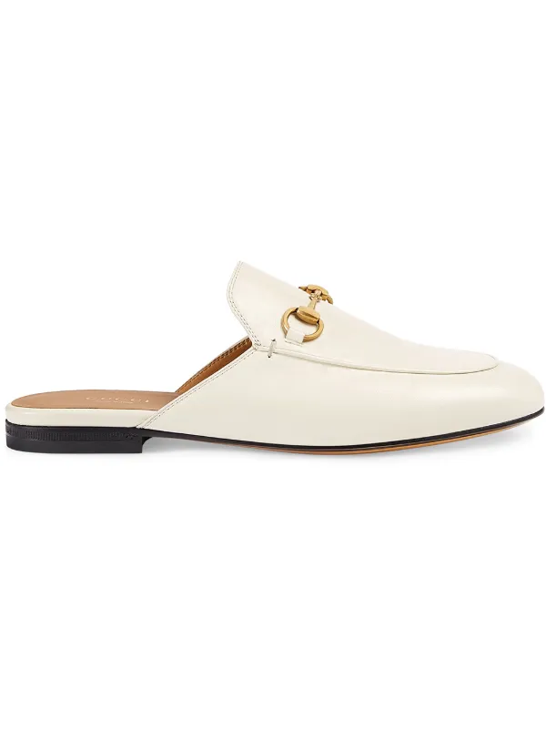 gucci princetown white mules