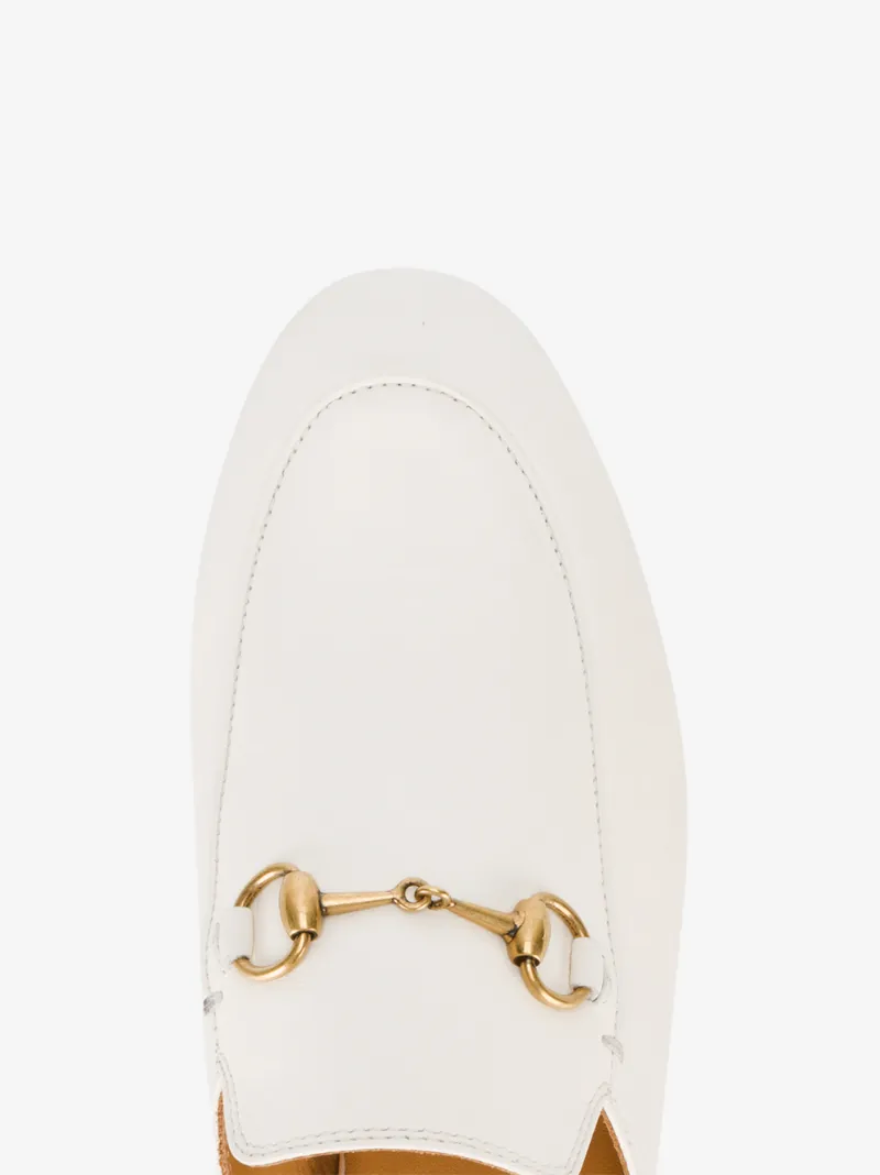 princetown leather slipper white