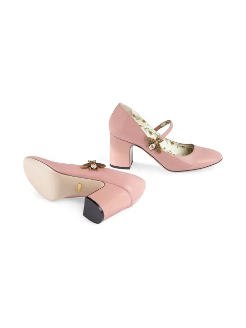 Gucci Patent Leather mid-heel Pump With 