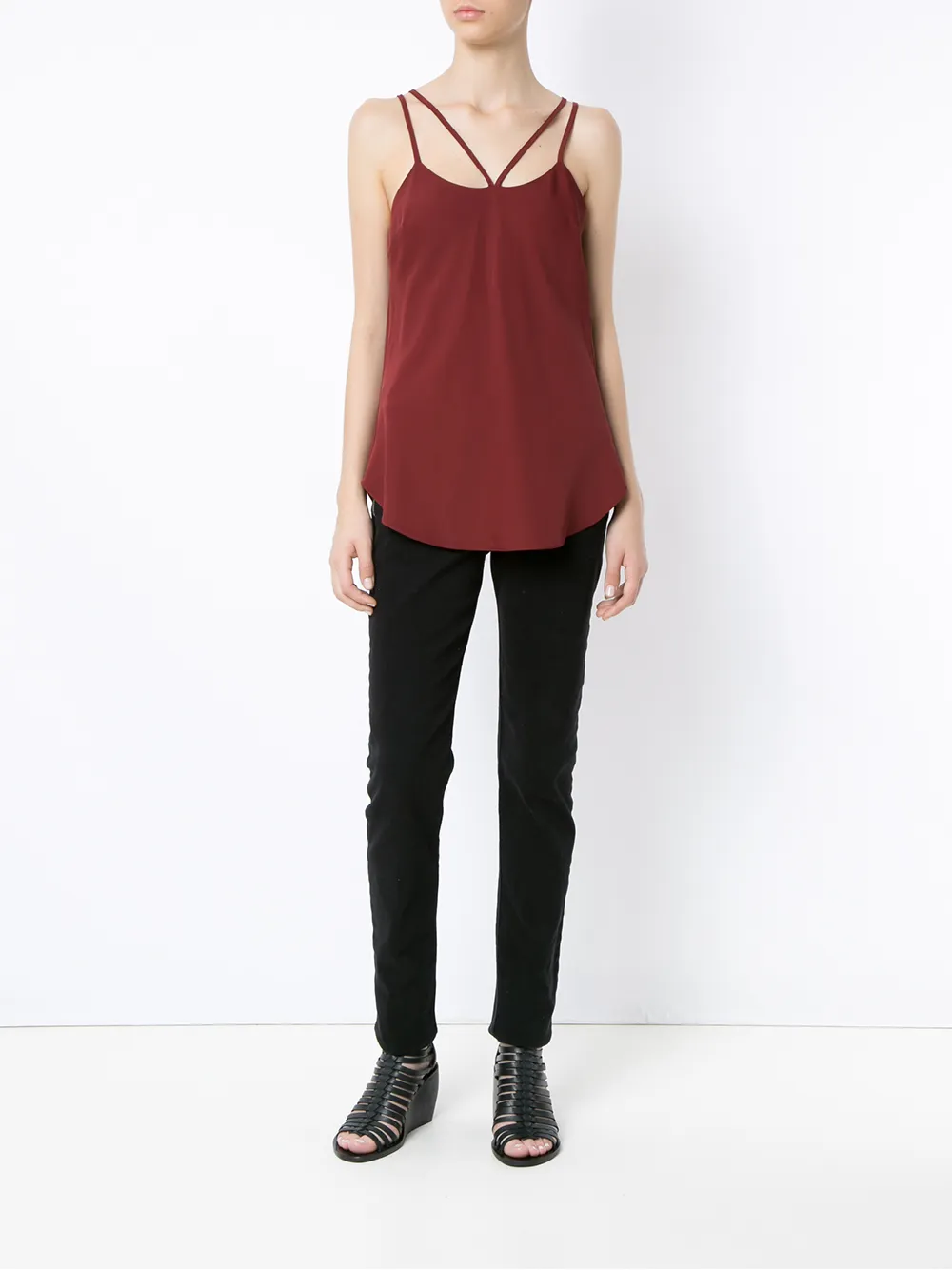 Uma | Raquel Davidowicz Magali strappy blouse Rood