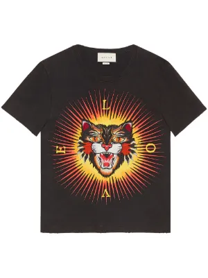 gucci angry cat t shirt