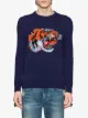 Gucci Maglione in lana con intarsio tigre