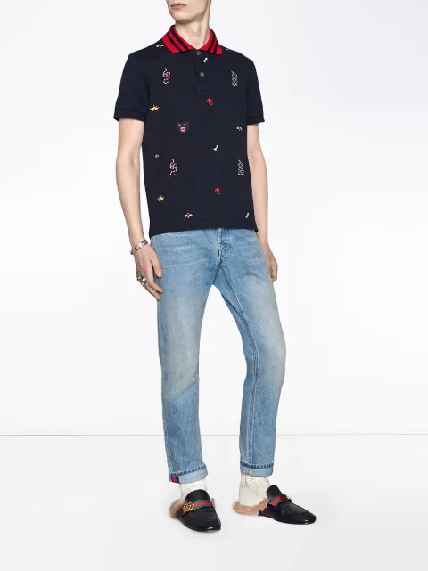 gucci panther polo