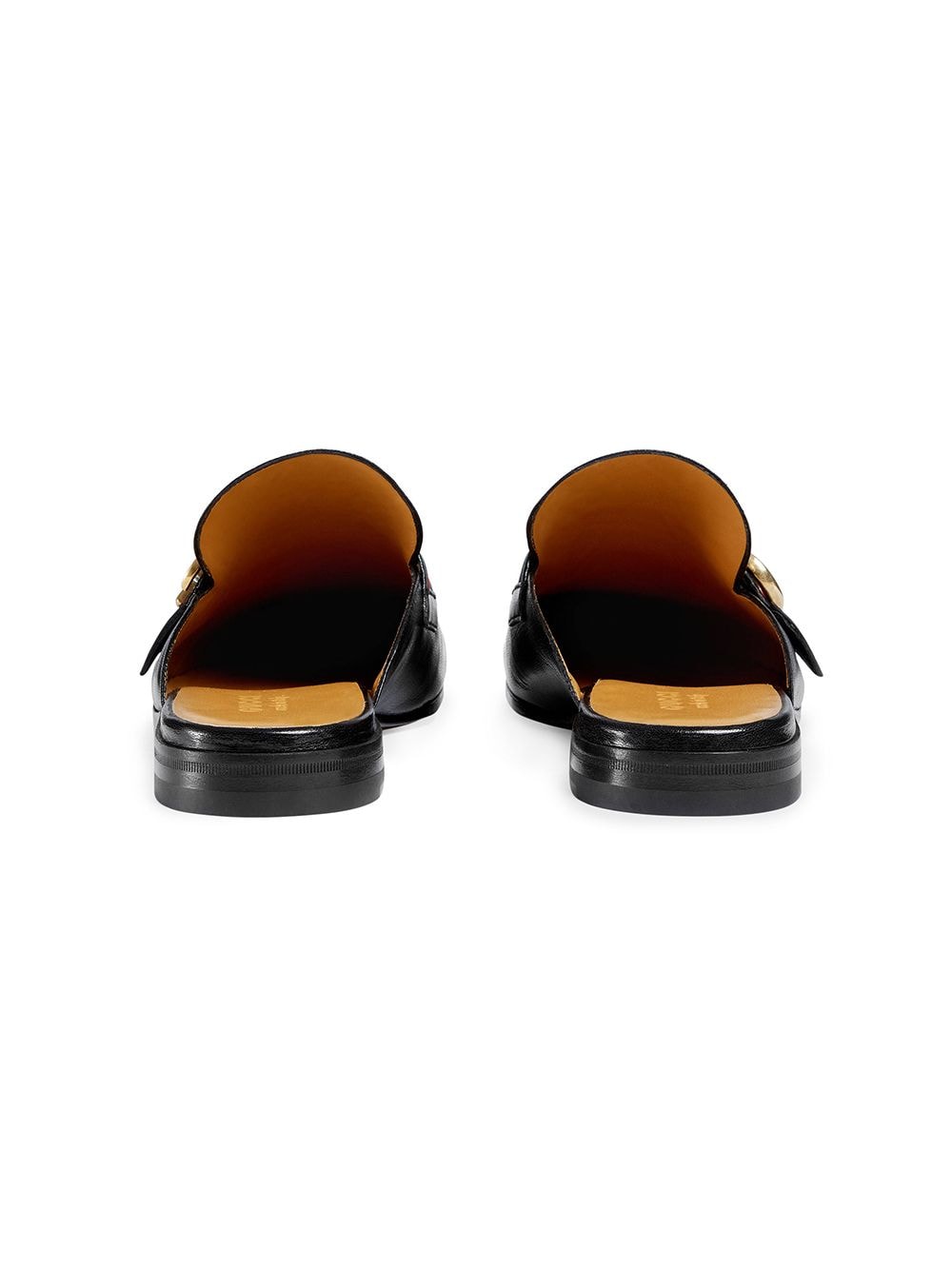 princetown leather slipper with double g