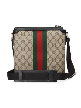 690 Gucci Web Gg Supreme Flat Messenger Bag Online Fast Gucci Web Gg Supreme Flat Messenger Bag